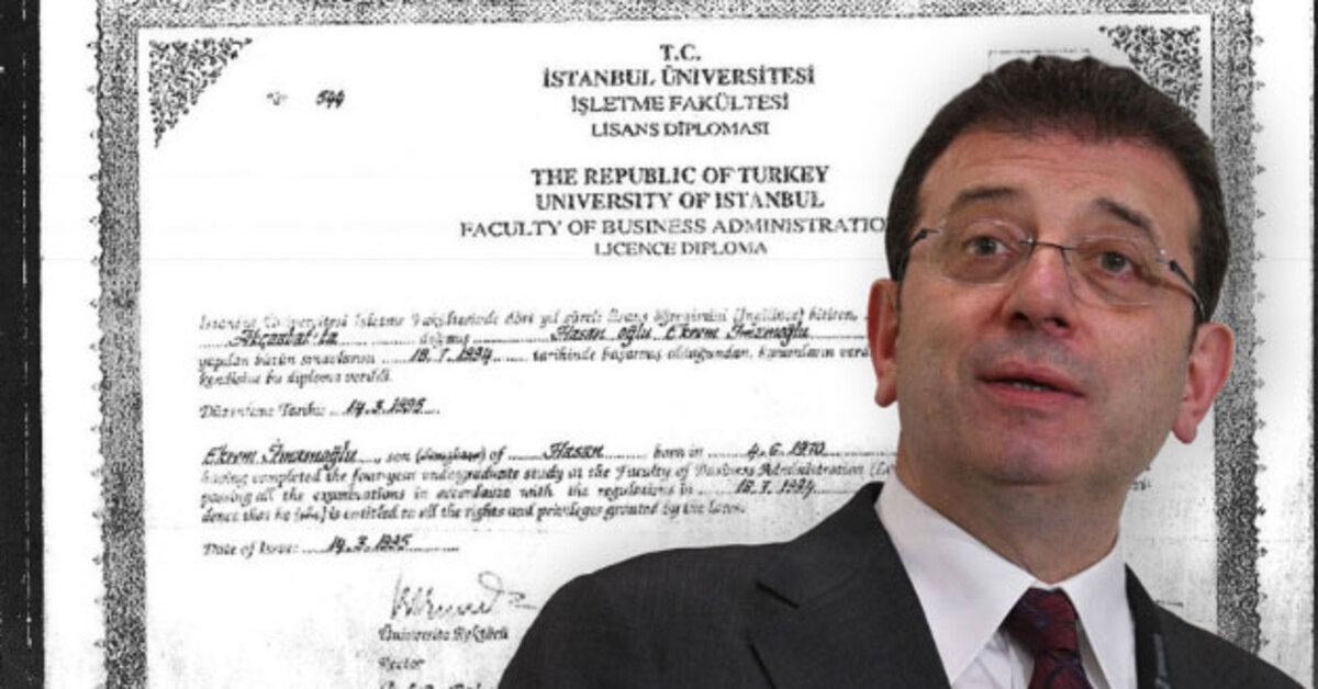 İmamoğlu’nun diploması veri tabanından silindi